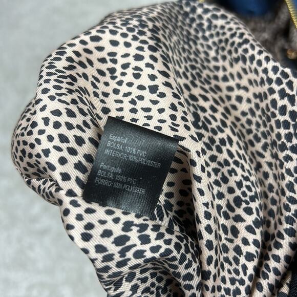 Unbranded large blue croc embossed faux leather convertible shoulder handbag - Picture 11 of 15